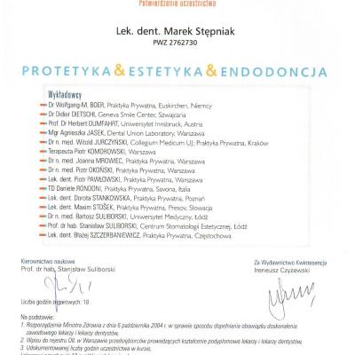 Certyfikaty - Marek Stępniak