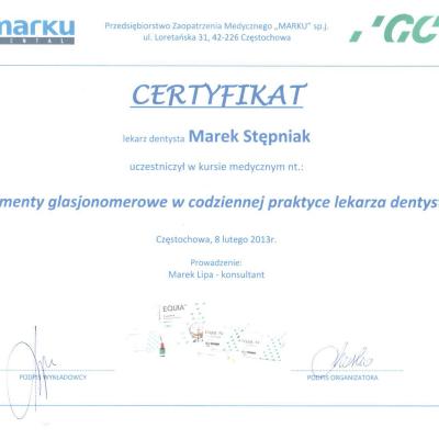 Certyfikaty - Marek Stępniak